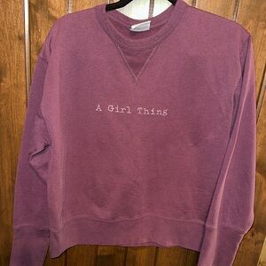 Ross Sportswear Plum Crew Neck Sweater
